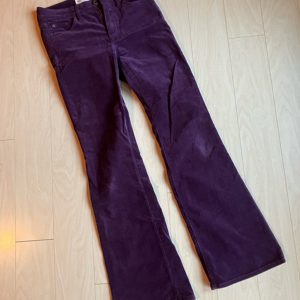 GAP Women's Bootcut Corduroy Jeans in Deep Purple